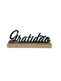 Placa Decorativa Gratidão 20x9cm – Modelo Sortido