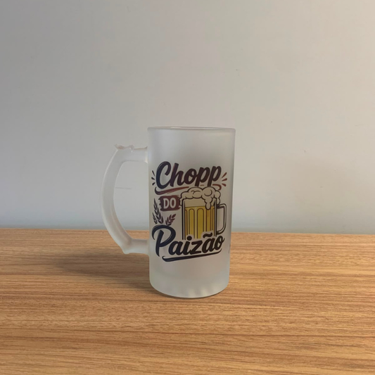 Caneco de vidro para chopp 460 ml - paizão original - CC22