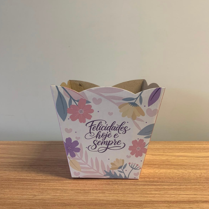 Cachepô Felicidades Hoje e Sempre CH900 – Kit com 3 Unidades sem Plaquinha