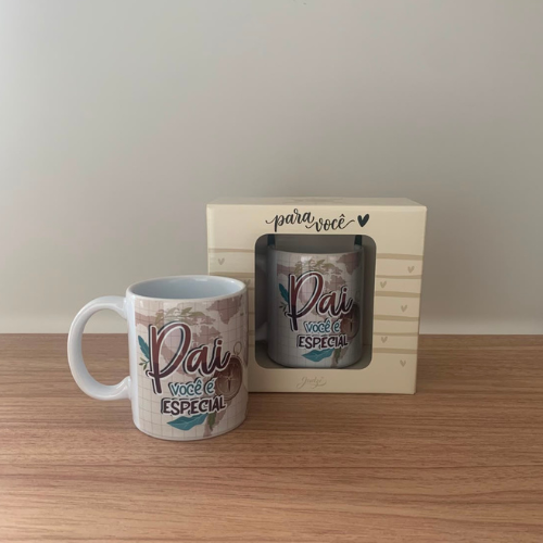 Caneca cerâmica 300 ml - pai você é especial - CA545