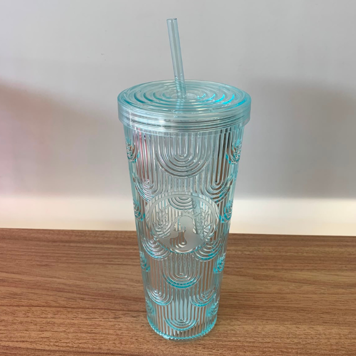 Copo com Tampa 1000ml Azul – Copo Acrílico para Bebidas