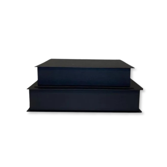 Caixa box livro cartonada - Preta BOXLP | 2 Unidades
