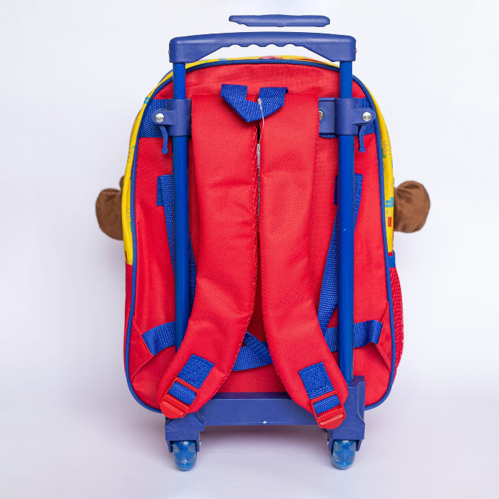 Mochila Baby com Rodinhas Modelo Urso em Poliéster – Mochila Escolar Infantil