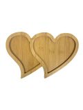 Petisqueira 2 Corações em MDF 30x20cm CT2840