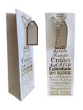 SACOLA PARA PRESENTE/VINHO DE PAPEL - BRANCO