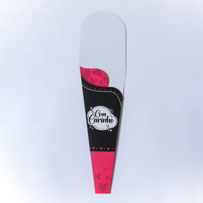 Cone para flor - com carinho - fc 05 | 10 unidades