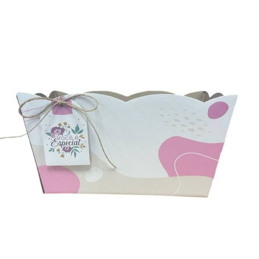 Cachepô Duplo com Tag para Cestas e Presentes | Kit 3 Unidades CD847
