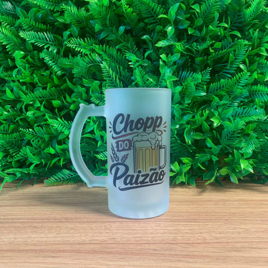 Caneco de vidro para chopp 460 ml - paizão original - CC22