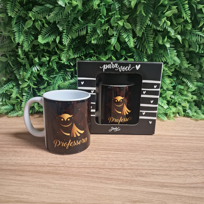 Caneca Cerâmica 300 ml - Professora- CA117