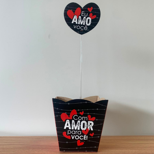 Cachepô Eu Amo Você – Kit com 3 Unidades CH903