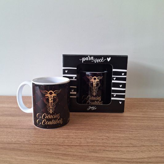 Caneca Cerâmica 300 ml - Ciências Contábeis - CA108