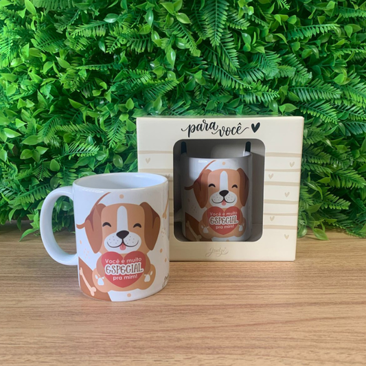 Caneca 300 Ml C/ Caixa - Cachorro / Você É Muito Especial Para Mim - Ca793