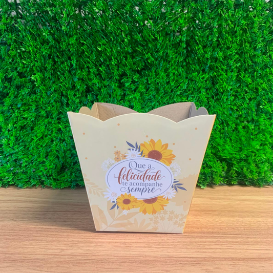Cachepô Que a Felicidade Te Acompanhe Sempre CH902 – Kit com 3 Unidades sem Plaquinha