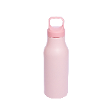 Garrafa em Alumínio com Alça 650ml Rosa – Garrafa Squeeze para Água e Dia a Dia