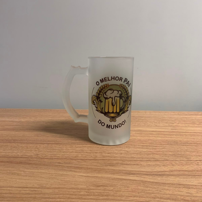 Caneco de vidro para chopp 460 ml - o melhor pai do mundo - CC19