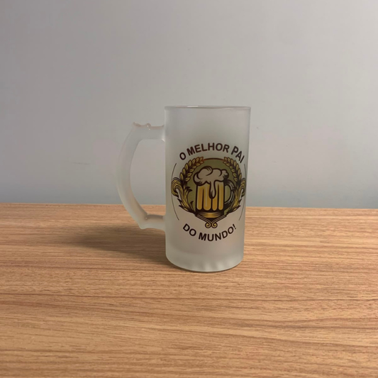 Caneco de vidro para chopp 460 ml - o melhor pai do mundo - CC19