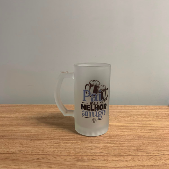Caneco de vidro para chopp 460 ml - pai meu melhor amigo - CC21