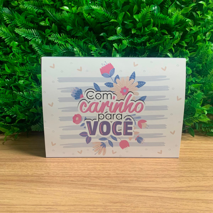 Caixa para presente com carinho para você | 3 unidades - CXC736