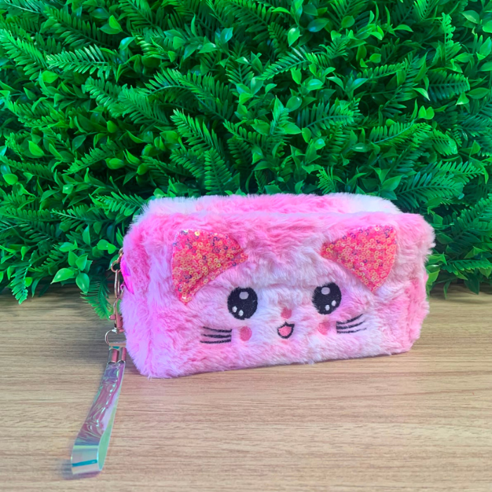 Necessaire Gatinho Multi Color – Porta Maquiagem e Organizador Multiuso