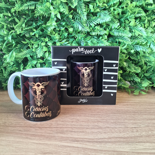 Caneca Cerâmica 300 ml - Ciências Contábeis - CA108