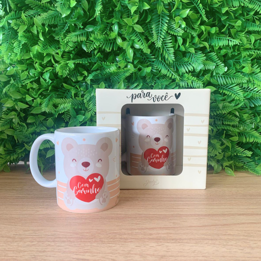 Caneca 300 Ml C/ Caixa - Com Carinho - Ca797
