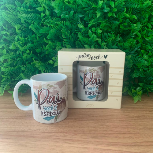 Caneca cerâmica 300 ml - pai você é especial - CA545