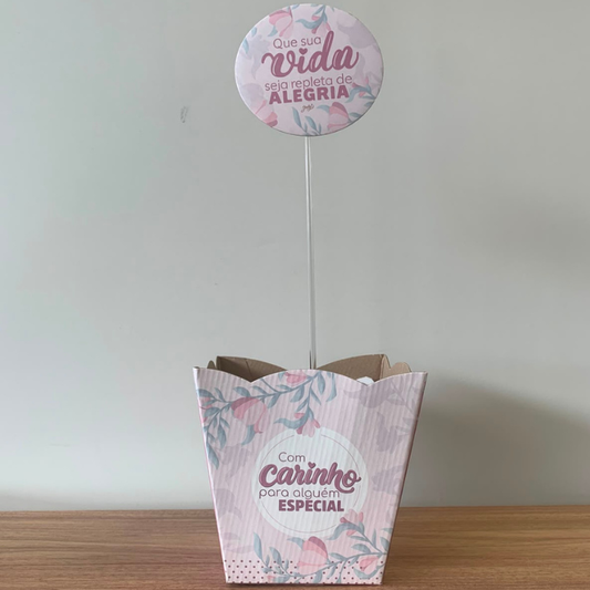 Cachepô Com Carinho Para Alguém Especial – Kit com 3 Unidades CH901