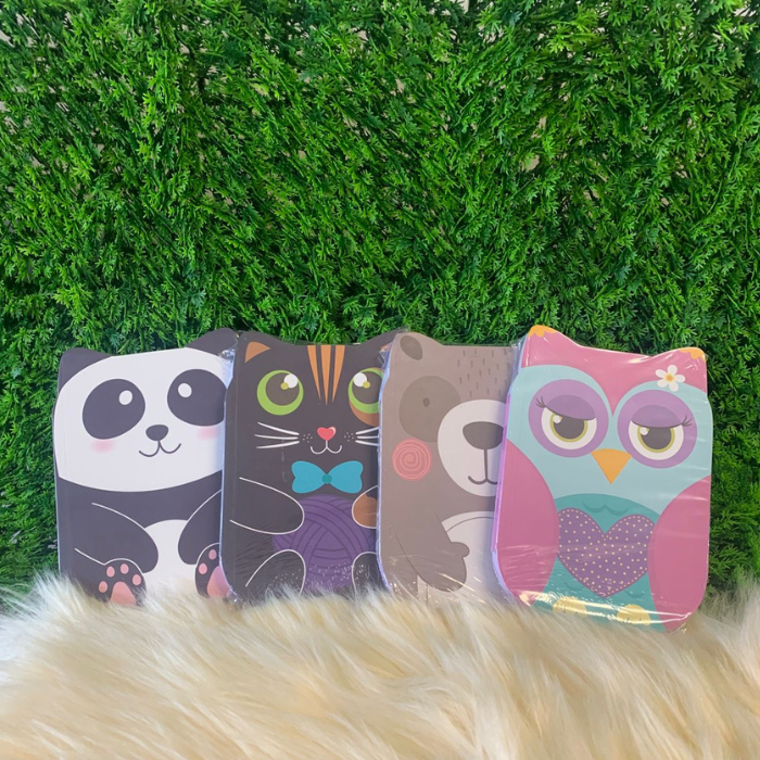 Bloco de Anotações Sobreposto Fofura Kit com 4 Unidades Papelaria Fofa