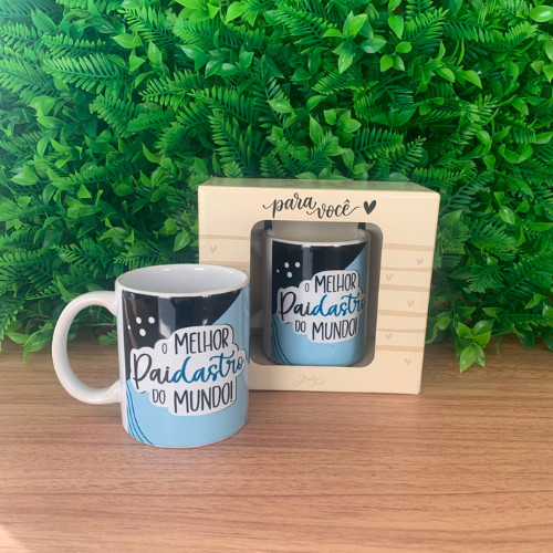 Caneca cerâmica 300 ml - o melhor paidastro - CA549
