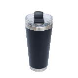 Copo Térmico com Tampa Acrílica Preto – Copo para Bebidas Quentes e Frias