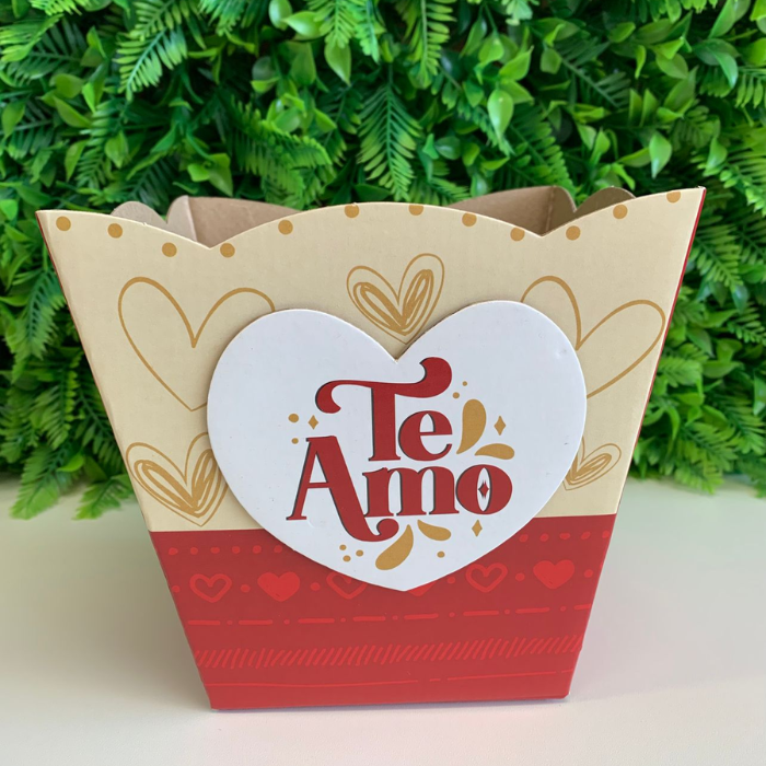 Cachepô CH692  - Te amo, com amor | 3 Unidades