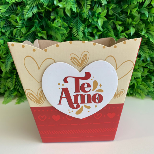 Cachepô CH692  - Te amo, com amor | 3 Unidades