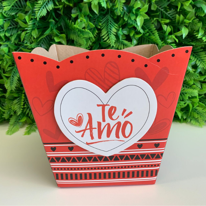 Cachepô CH697  - Eu te amo/Amo você | 3 Unidades