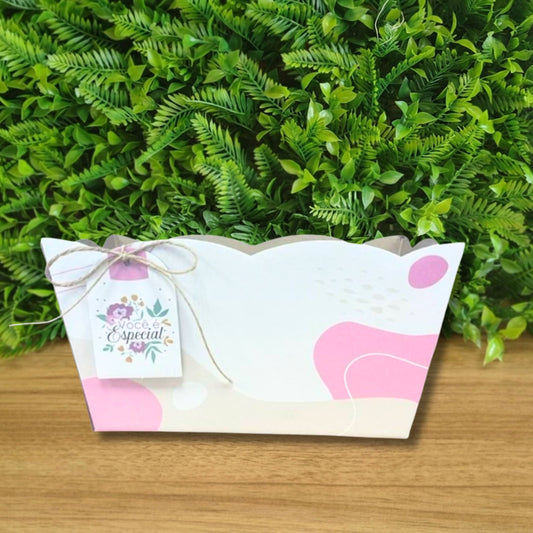 Cachepô Duplo com Tag para Cestas e Presentes | Kit 3 Unidades CD847