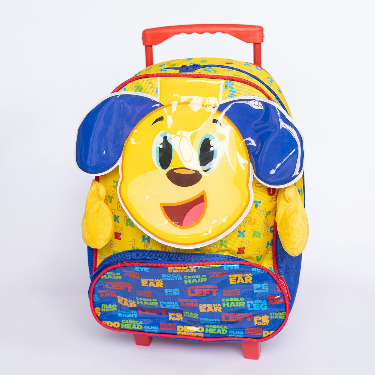 Mochila Infantil com Rodinhas Baby Cachorro Escolar para Crianças