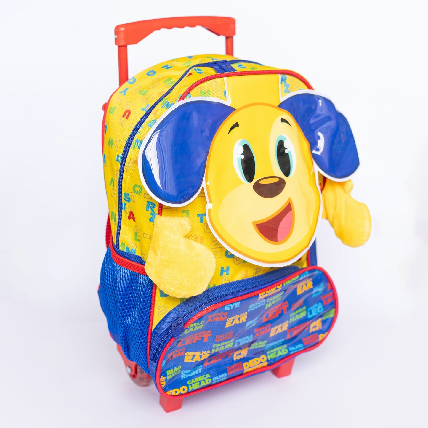 Mochila Infantil com Rodinhas Baby Cachorro Escolar para Crianças