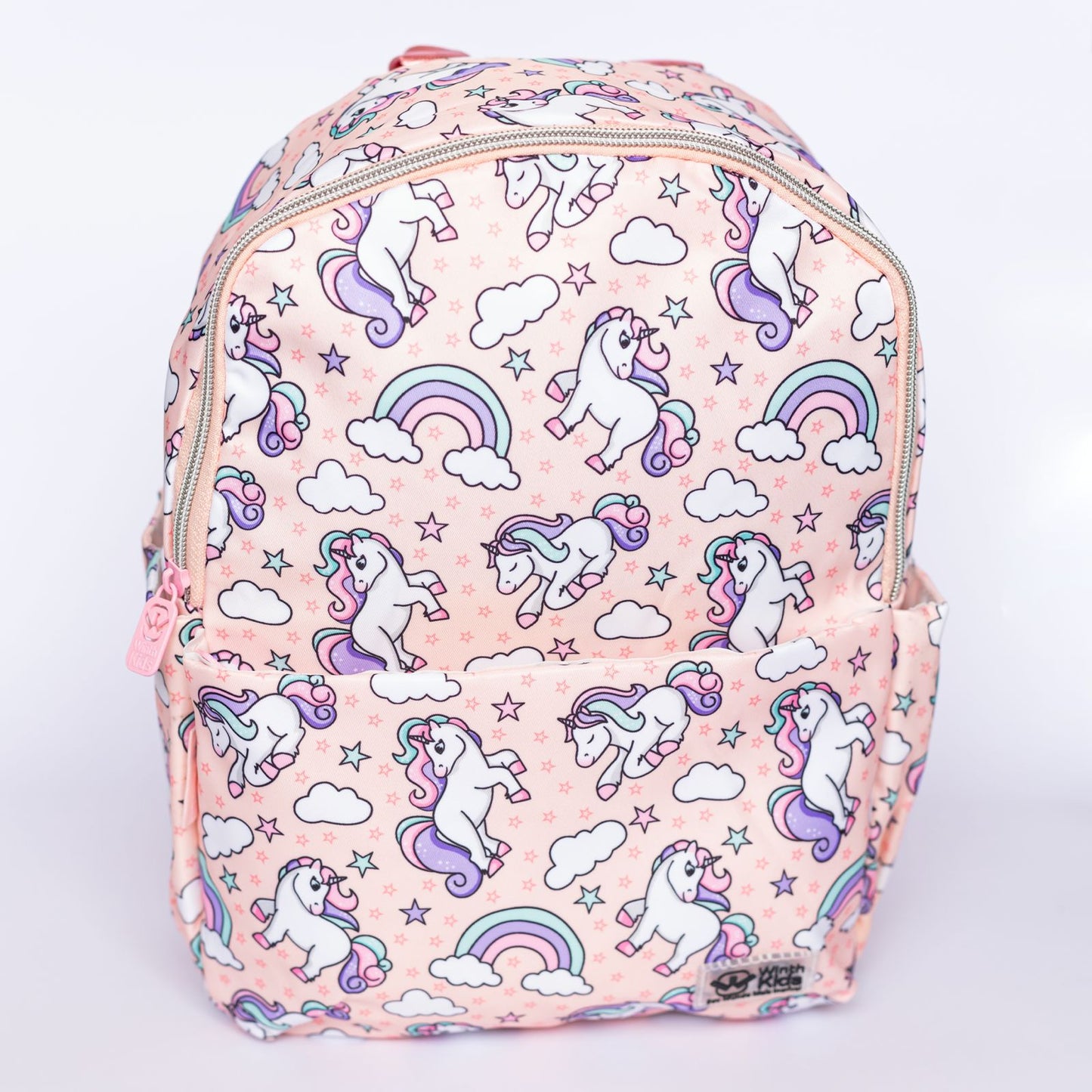 Mochila Infantil Baby Acetinada Unicórnio Escolar e Passeios