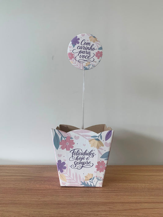 Cachepô Felicidades Hoje e Sempre – Kit com 3 Unidades CH900