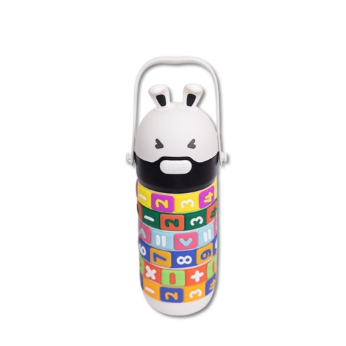 Garrafa tipo squeeze tabuada - didática e divertida cor: branco.