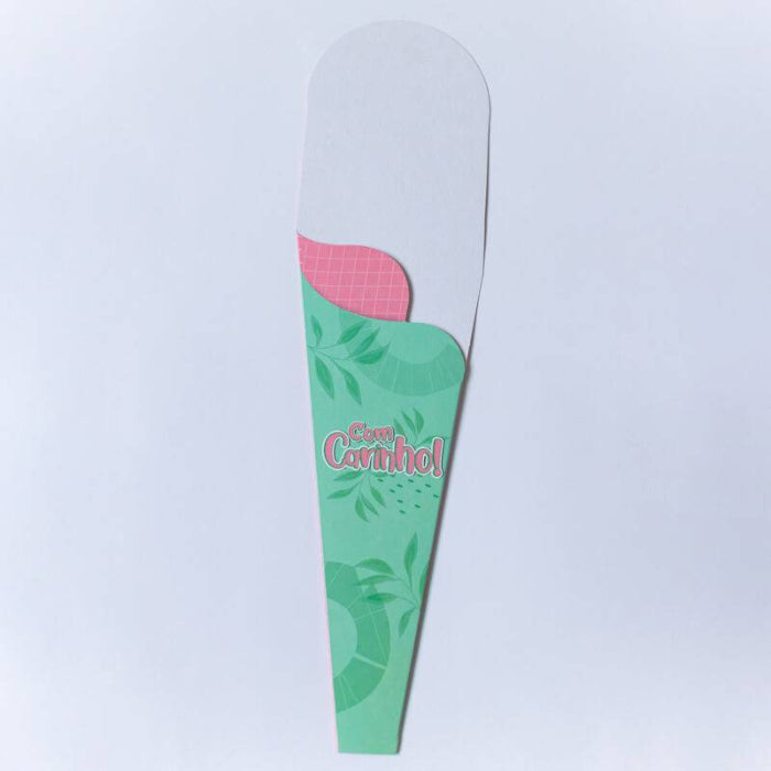 Cone para flor - com carinho fc 01 | 10 unidades