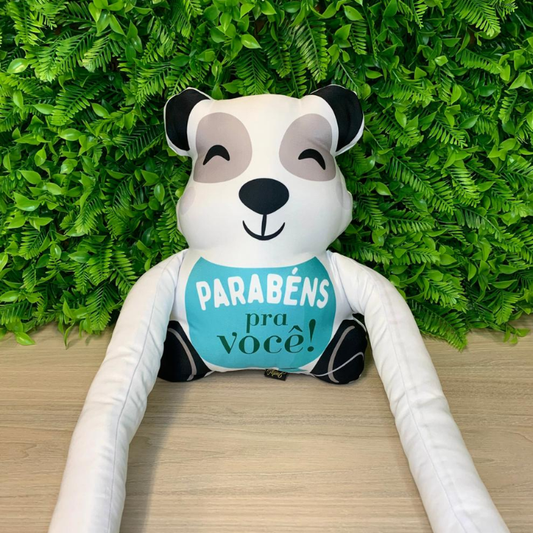 Almofada grudadinho - Panda - Parabéns para você | AM792