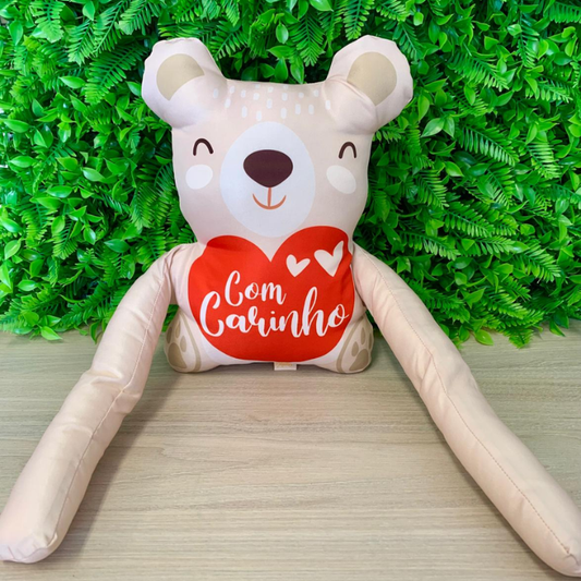 Almofada grudadinho - Urso bege - Com carinho - AM797