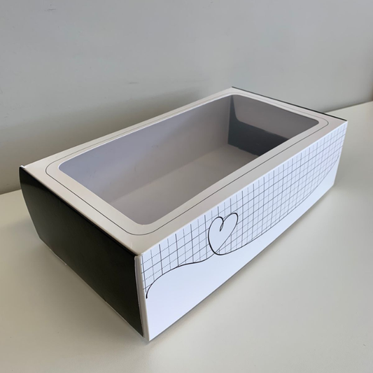Caixa para presente com visor PVC | 3 Unidades