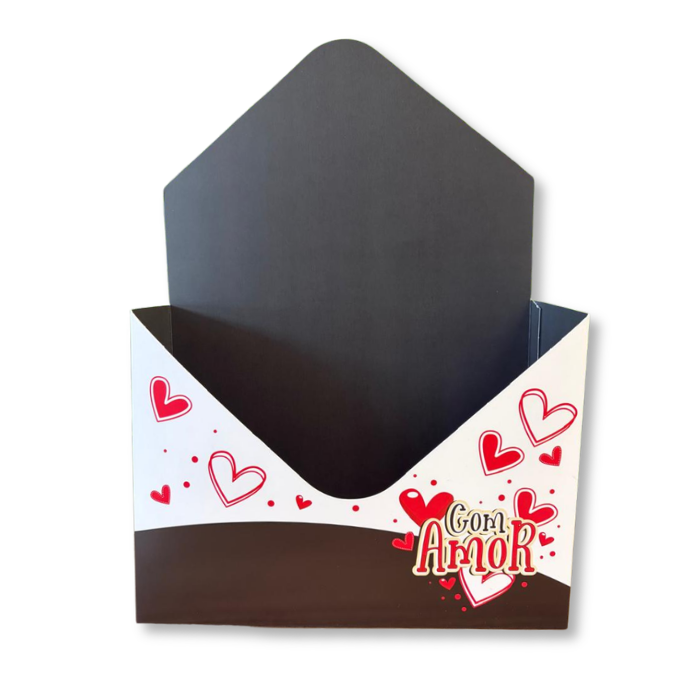 Caixa envelope - Com Amor  | 3 unidades CE670