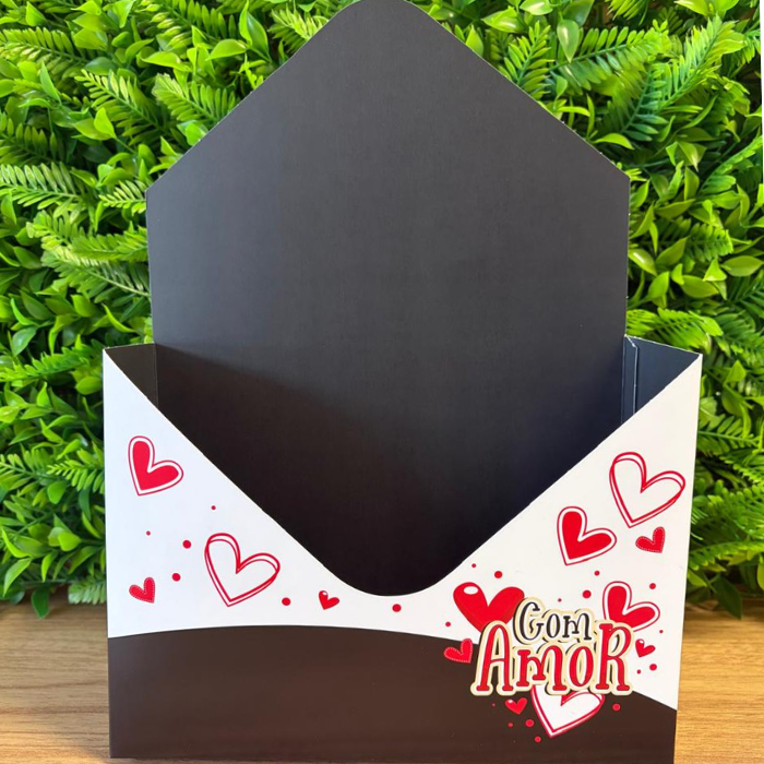 Caixa envelope - Com Amor  | 3 unidades CE670
