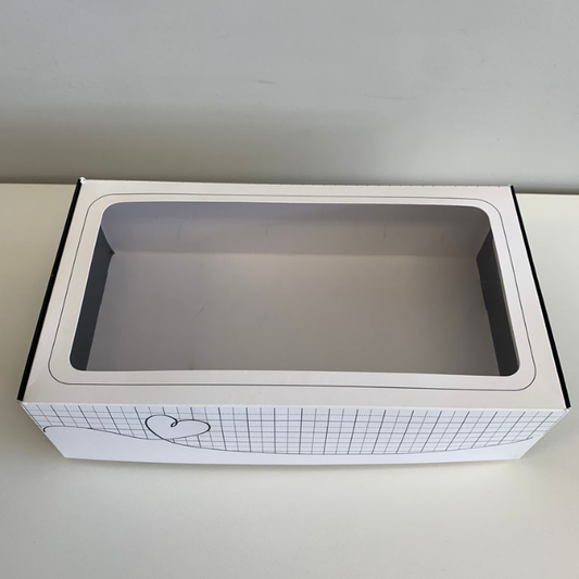 Caixa para presente com visor PVC | 3 Unidades