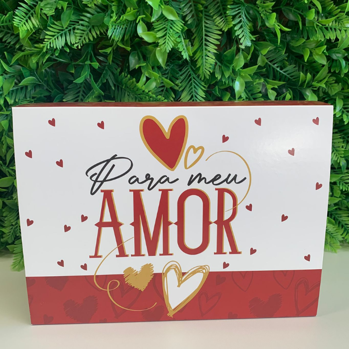 Caixa para presente com cinta - Para meu amor|  3 Unidades - CXC734