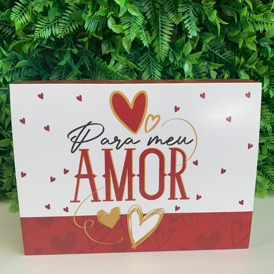 Caixa para presente com cinta - Para meu amor|  3 Unidades - CXC734