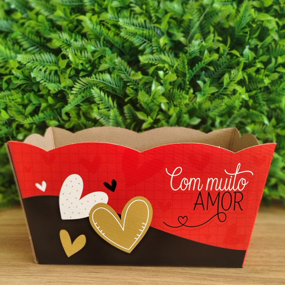 Cachepô Duplo para Cestas, Flores e Presentes | Kit 3 Unidades CD911