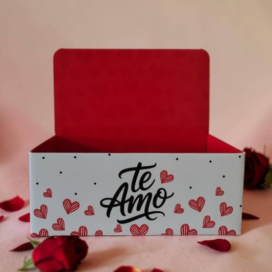 Caixa Display Tam P -  Para Cestas e Presentes - Te amo |3 Unidades - CXD08